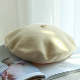 Autumn Winter Hat 100%  Wool Thick  Berets French Artist Beret - foxberryparkproducts