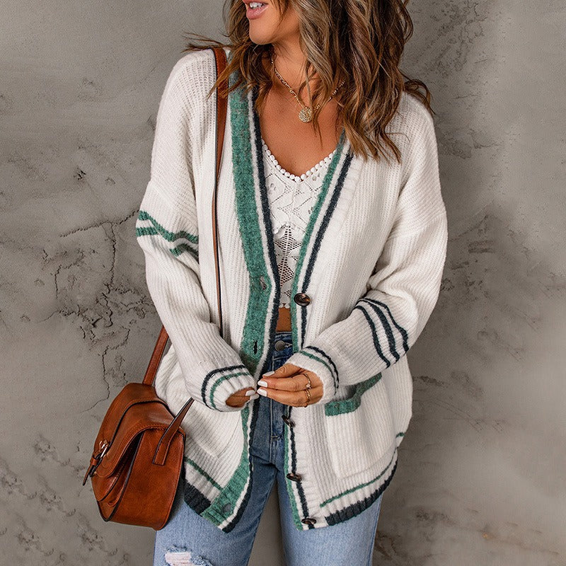 Women's Autumn and Winter New Sweater Cardigan Long Sleeve