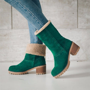 Women's Winter Fur Warm Snow Boots - foxberryparkproducts