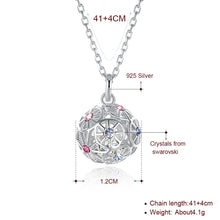 Load image into Gallery viewer, Sterling Silver Necklace with  Crystals - foxberryparkproducts
