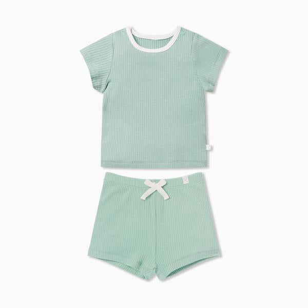 Summer Children's Ice Silk Cotton Short Sleeve Suit 2 Piece Sports Clothes - foxberryparkproducts