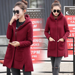Autumn Winter Women's Fleece Jacket - foxberryparkproducts
