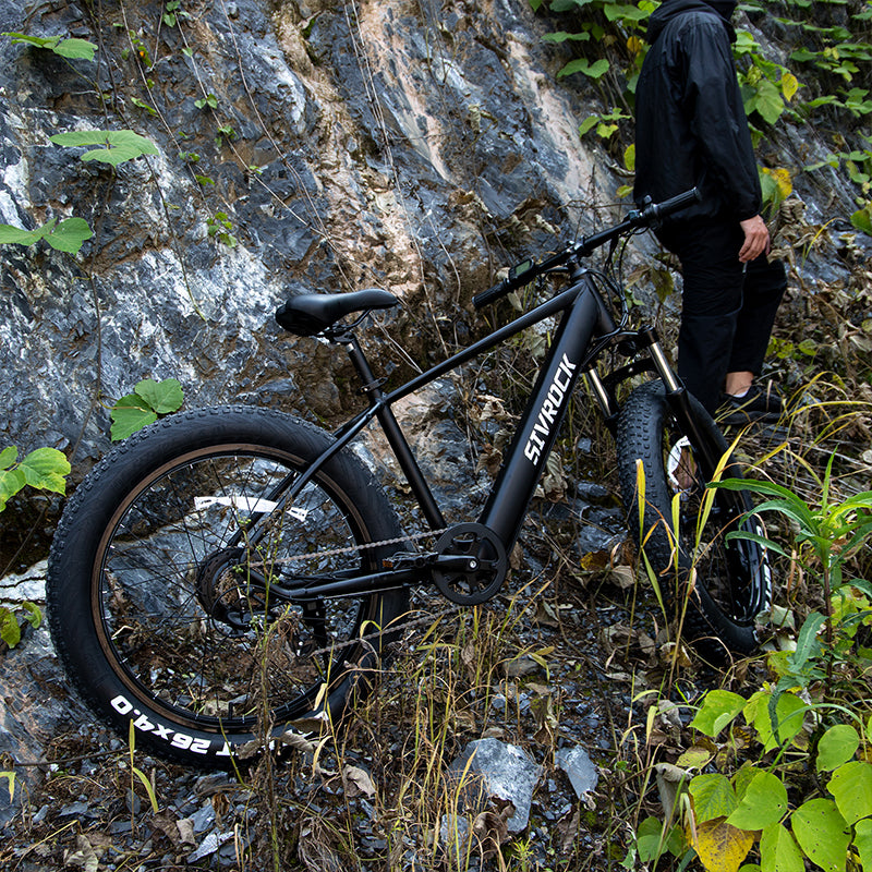 Sivrock Electric Bike 26'' Fat Tire 1000W Motor 48V 15Ah Large Battery Mountain E-Bike Shimano 7-Speed Bicycle - foxberryparkproducts