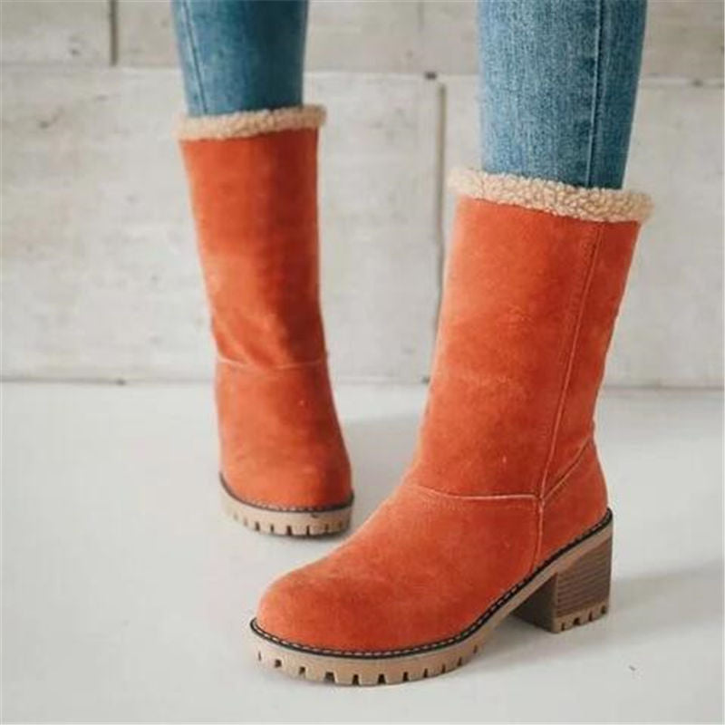 Women's Winter Fur Warm Snow Boots - foxberryparkproducts