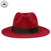 Vintage Unisex Wool Jazz Fedora Hat for Women and Men - foxberryparkproducts