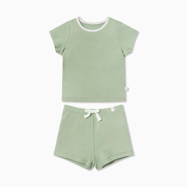 Summer Children's Ice Silk Cotton Short Sleeve Suit 2 Piece Sports Clothes - foxberryparkproducts