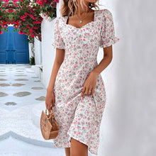 Load image into Gallery viewer, Summer New Fashion Lotus Leaf Sleeve Floral Dress
