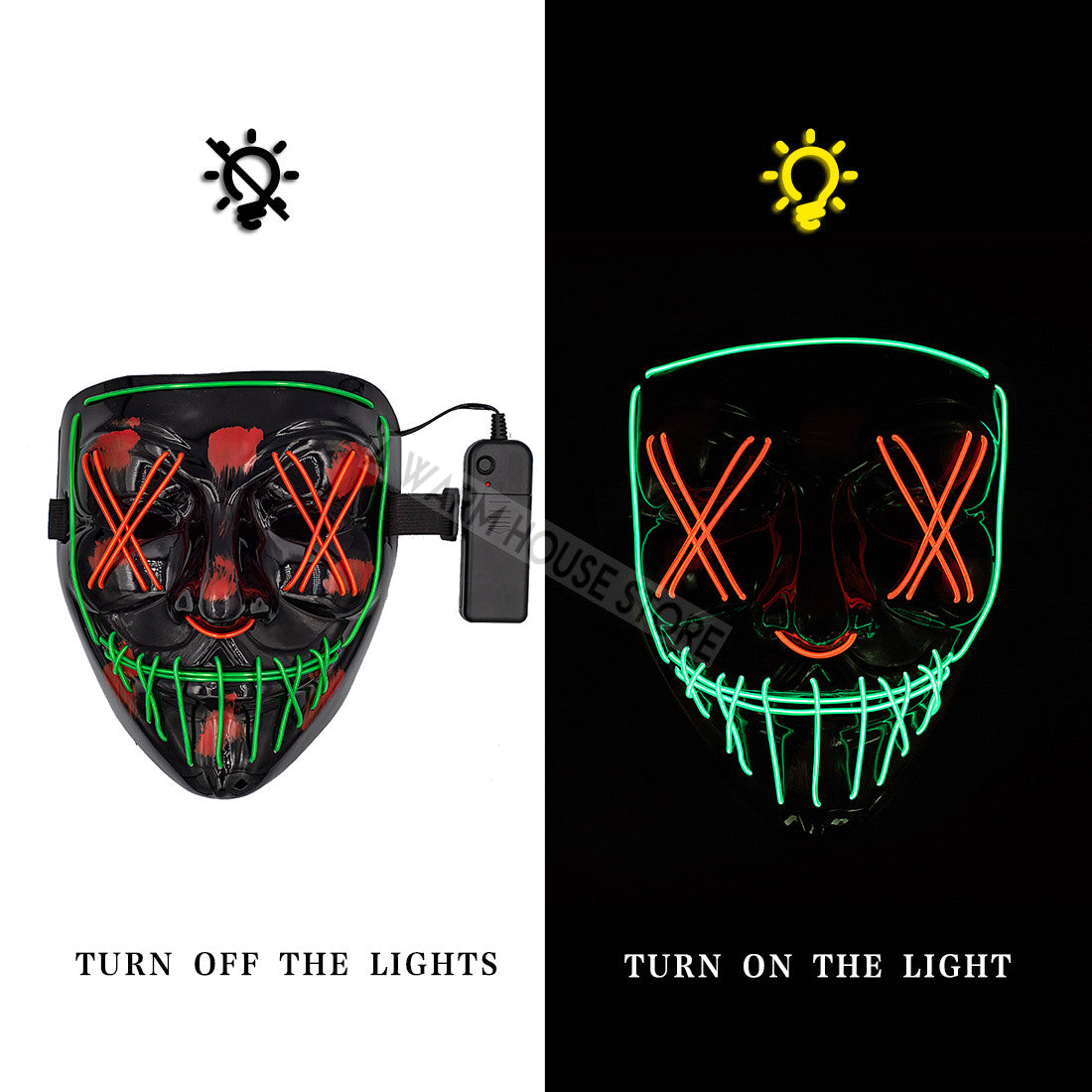 HALLOWEEN LED MASK - foxberryparkproducts