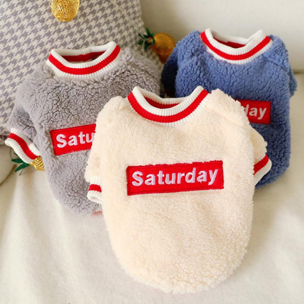 Soft Pet Clothes Dog Saturday Pet Clothes - foxberryparkproducts