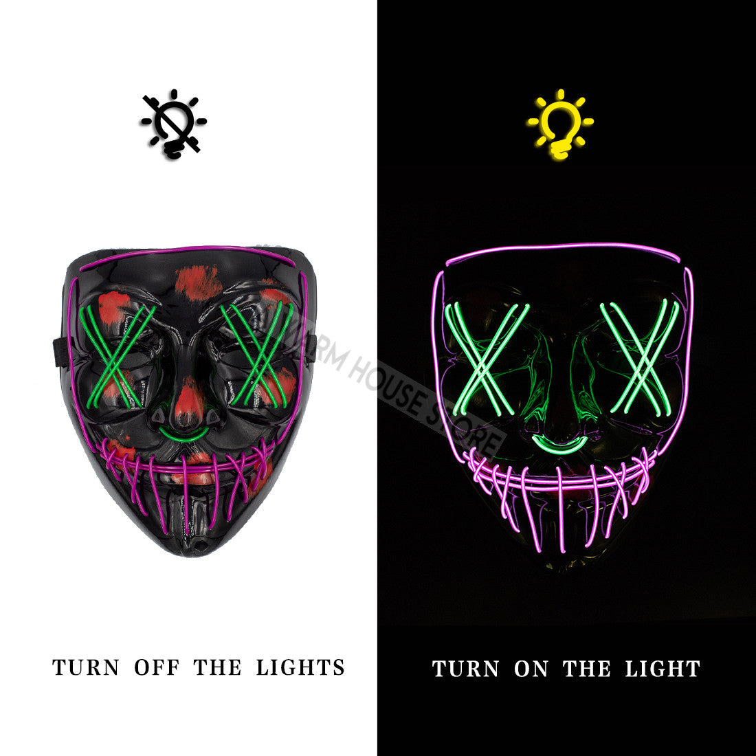 HALLOWEEN LED MASK - foxberryparkproducts