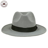 Vintage Unisex Wool Jazz Fedora Hat for Women and Men - foxberryparkproducts