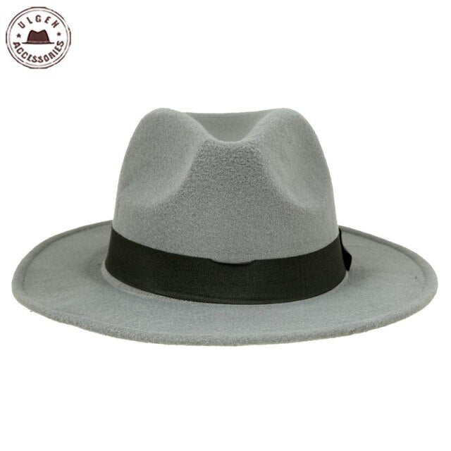 Vintage Unisex Wool Jazz Fedora Hat for Women and Men - foxberryparkproducts
