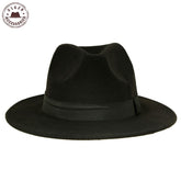 Vintage Unisex Wool Jazz Fedora Hat for Women and Men - foxberryparkproducts