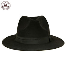 Load image into Gallery viewer, Vintage Unisex Wool Jazz Fedora Hat for Women and Men - foxberryparkproducts
