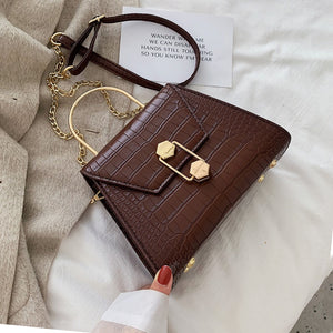 Stone Pattern PU Leather Crossbody Bags For Women - foxberryparkproducts