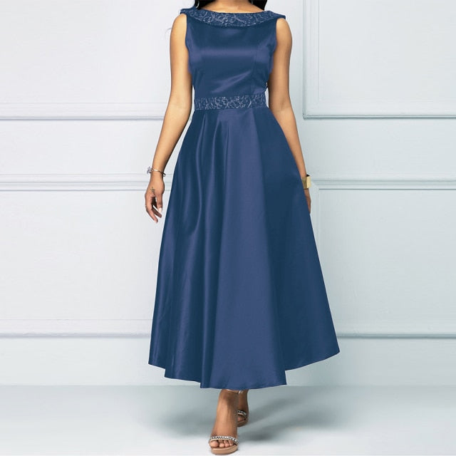 Vintage Elegant Sleeveless Dress - foxberryparkproducts