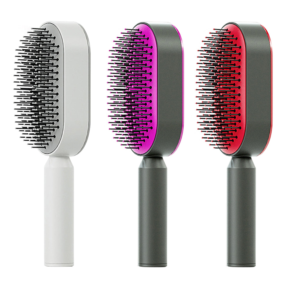 Self Cleaning Hair Brush For Women - foxberryparkproducts