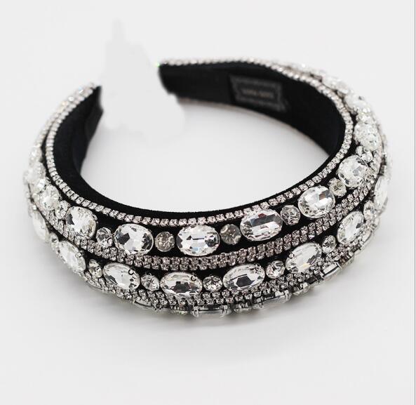 Baroque Full Crystal Hair Bands For Women - foxberryparkproducts