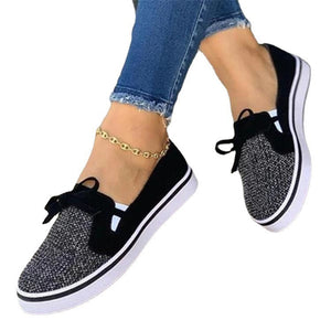 Lace-up Canvas Flat Shoes Women Sneakers - foxberryparkproducts
