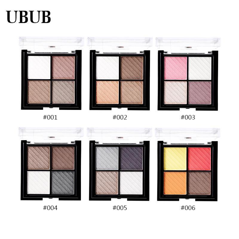 UBUB 4 Colors Eyeshadow Shimmer Natural Eyeshadow - foxberryparkproducts
