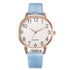 Simple Number Dial Ladies Watches Leather Strap Quartz - foxberryparkproducts