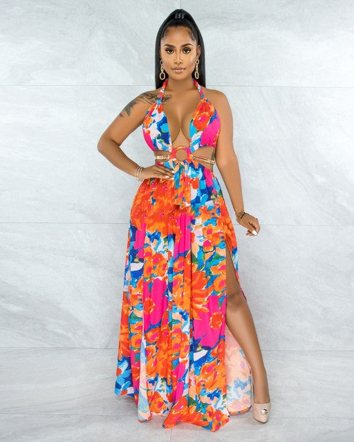 Floral Print Summer Dress - foxberryparkproducts
