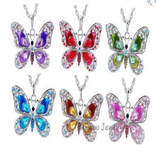 Load image into Gallery viewer, Colorful Butterfly Necklace
