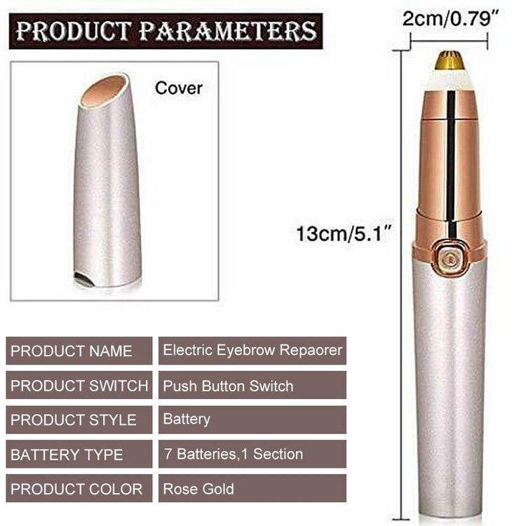 Painless Electric Eyebrow Epilator Pen Lip Face Hair Razor Hair Remover Eyebrow Trimmer Shaver Makeup Cosmetic Tools - foxberryparkproducts