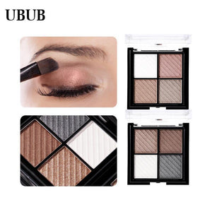 UBUB 4 Colors Eyeshadow Shimmer Natural Eyeshadow - foxberryparkproducts