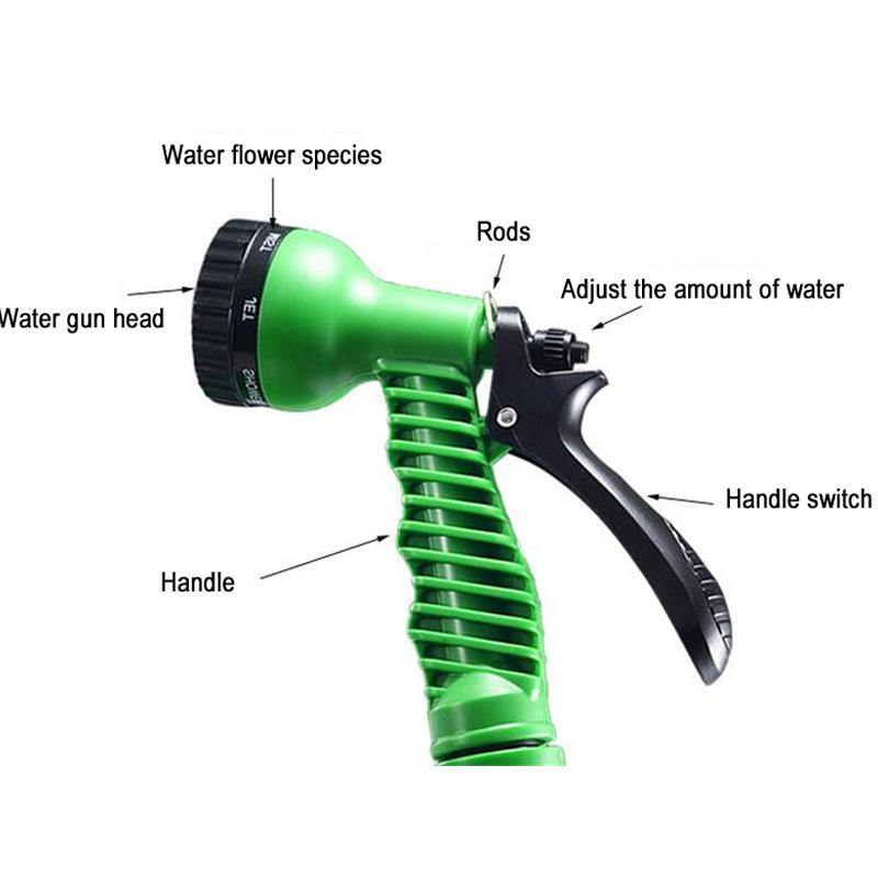 25FT Flexible Garden Hose Expandable High Pressure Spray Gun - foxberryparkproducts