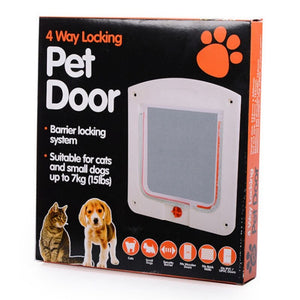 Pet Cat Puppy Dog Gates Door Lockable Safe Flap Door - foxberryparkproducts