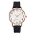 Simple Number Dial Ladies Watches Leather Strap Quartz - foxberryparkproducts