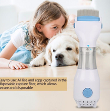 Load image into Gallery viewer, Head Vacuum Lice comb Electric Capture Pet Filter Dog Cat - foxberryparkproducts
