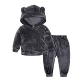 Sport Suit Children Clothing Sets Boys Girls Outfits Winter Gold Velvet Tracksuit Autumn Boy Clothes 1 2 3 4 5 6 7 8 Years - foxberryparkproducts