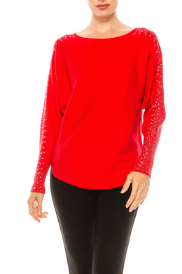 Aaeda Dolman Long Sleeve Sweater Top (More Colors) - foxberryparkproducts