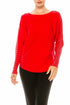 Aaeda Dolman Long Sleeve Sweater Top (More Colors) - foxberryparkproducts