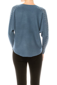 Aaeda Dolman Long Sleeve Sweater Top (More Colors) - foxberryparkproducts