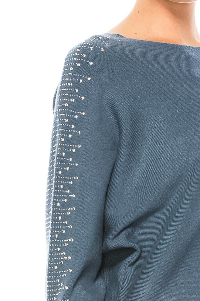 Aaeda Dolman Long Sleeve Sweater Top (More Colors) - foxberryparkproducts