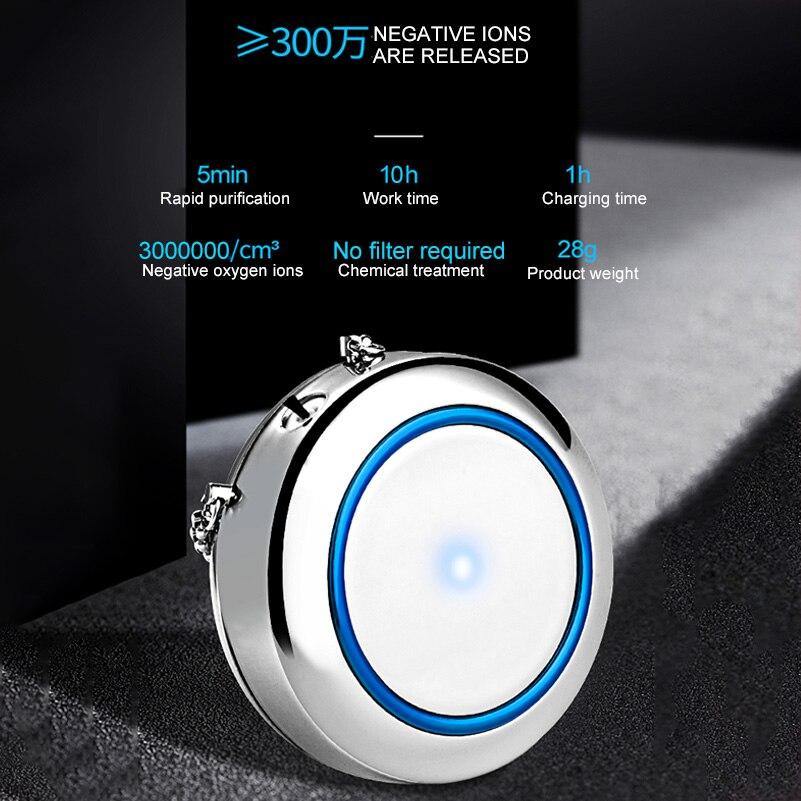 Necklace Air Purifier Pendant Negative Ion Air Cleaner - foxberryparkproducts