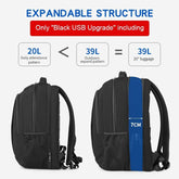 Anti Theft Nylon 27L Men 15.6 inch Laptop Backpacks - foxberryparkproducts