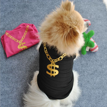 Load image into Gallery viewer, Pet Clothes Vest Dogs Tshirts Dollar Sign Clothing Wedding Clothes - foxberryparkproducts
