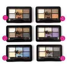 Load image into Gallery viewer, UBUB 6 Colors Roast Eye Shadow Powder Makeup Palette - foxberryparkproducts
