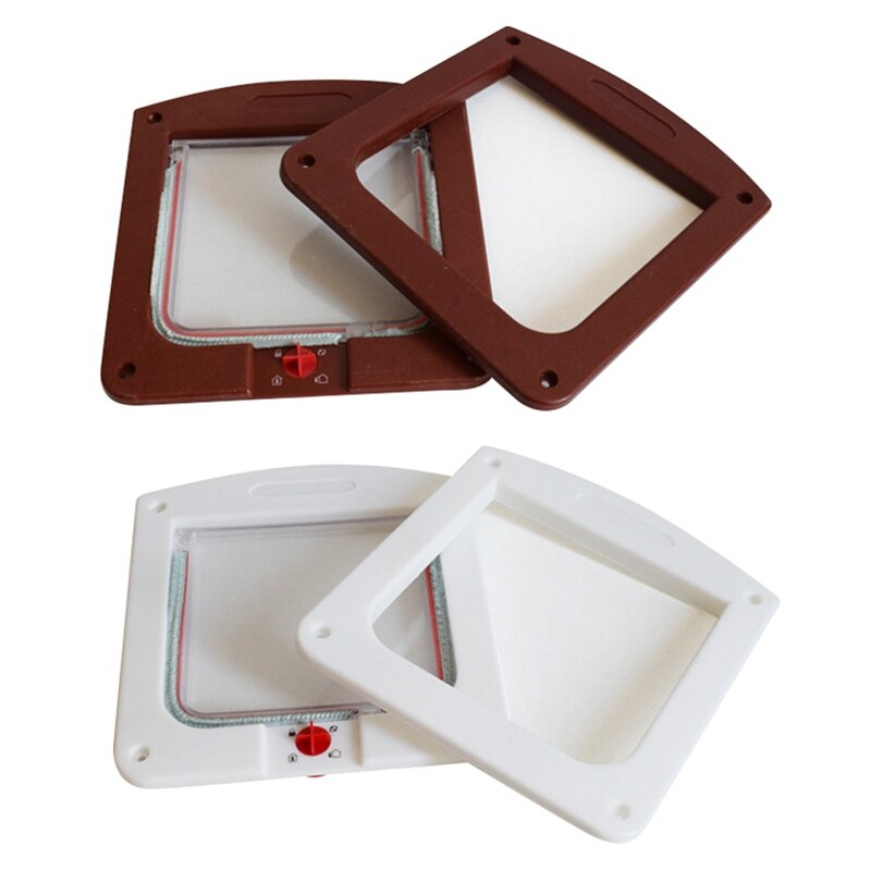 Pet Cat Puppy Dog Gates Door Lockable Safe Flap Door - foxberryparkproducts