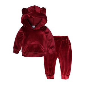 Sport Suit Children Clothing Sets Boys Girls Outfits Winter Gold Velvet Tracksuit Autumn Boy Clothes 1 2 3 4 5 6 7 8 Years - foxberryparkproducts