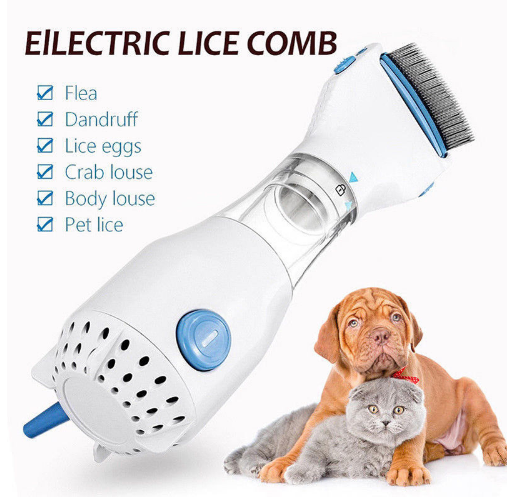 Head Vacuum Lice comb Electric Capture Pet Filter Dog Cat - foxberryparkproducts