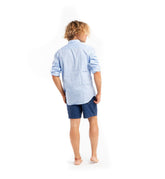 Linen ShIrt - Blue - foxberryparkproducts