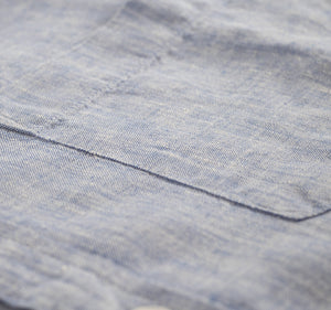 Linen ShIrt - Blue - foxberryparkproducts