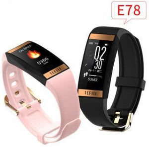 E78 Women bracelet watch men heart rate blood pressure smart wristband fitness band tracker Ip68 waterproof sport watch swim - foxberryparkproducts