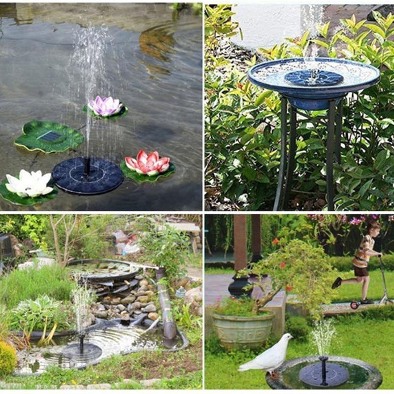 Floating Solar Panel Water Fountain For Garden Solar pump Pond Submersible Watering Pool Automatic Solar Fountains Waterfalls - foxberryparkproducts