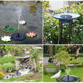 Floating Solar Panel Water Fountain For Garden Solar pump Pond Submersible Watering Pool Automatic Solar Fountains Waterfalls - foxberryparkproducts
